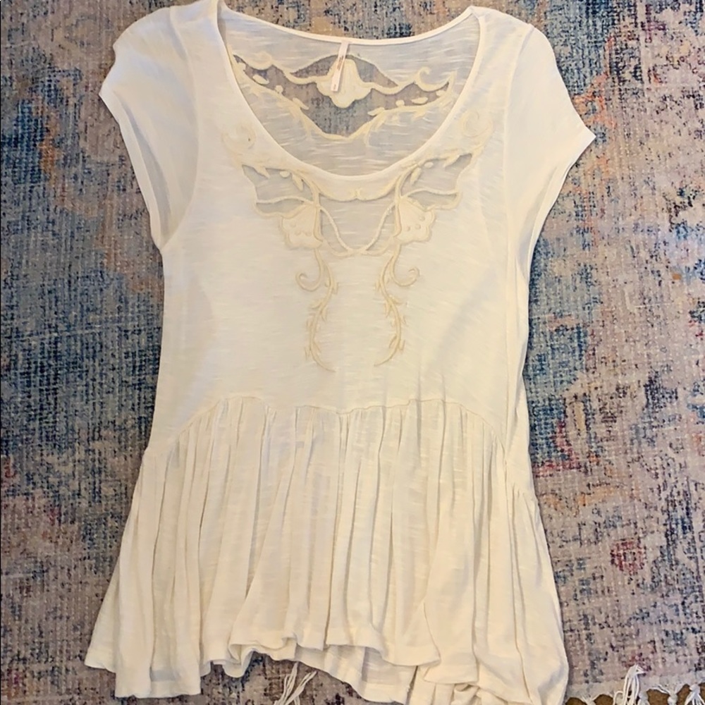 Free People peplum blouse. Size S.